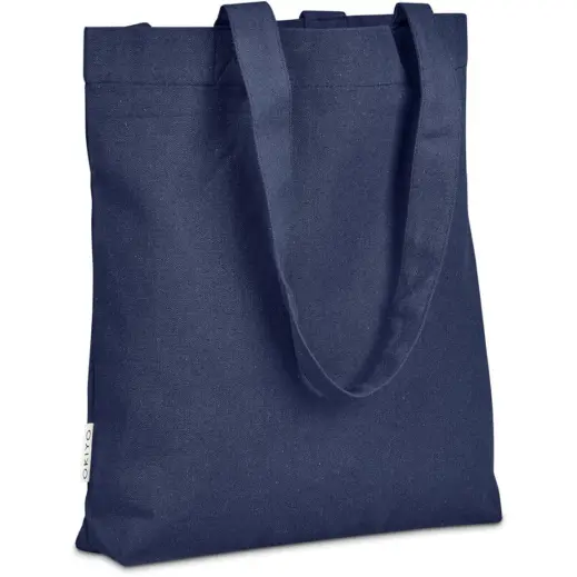 Okiyo Kyanbasu Recycled Canvas Shopper Navy Close Up